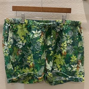 Printfresh Tropical Tiger Pajama Shorts